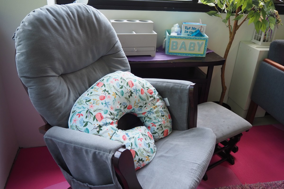 doulas-03-web A picture of a rocking chair with a breastfeeding pillow