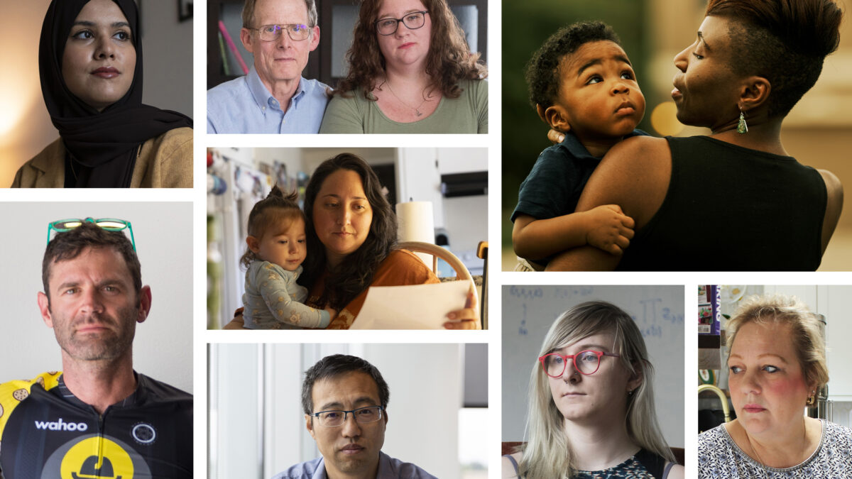 A collage of eight photographs from Bill of the Month articles.