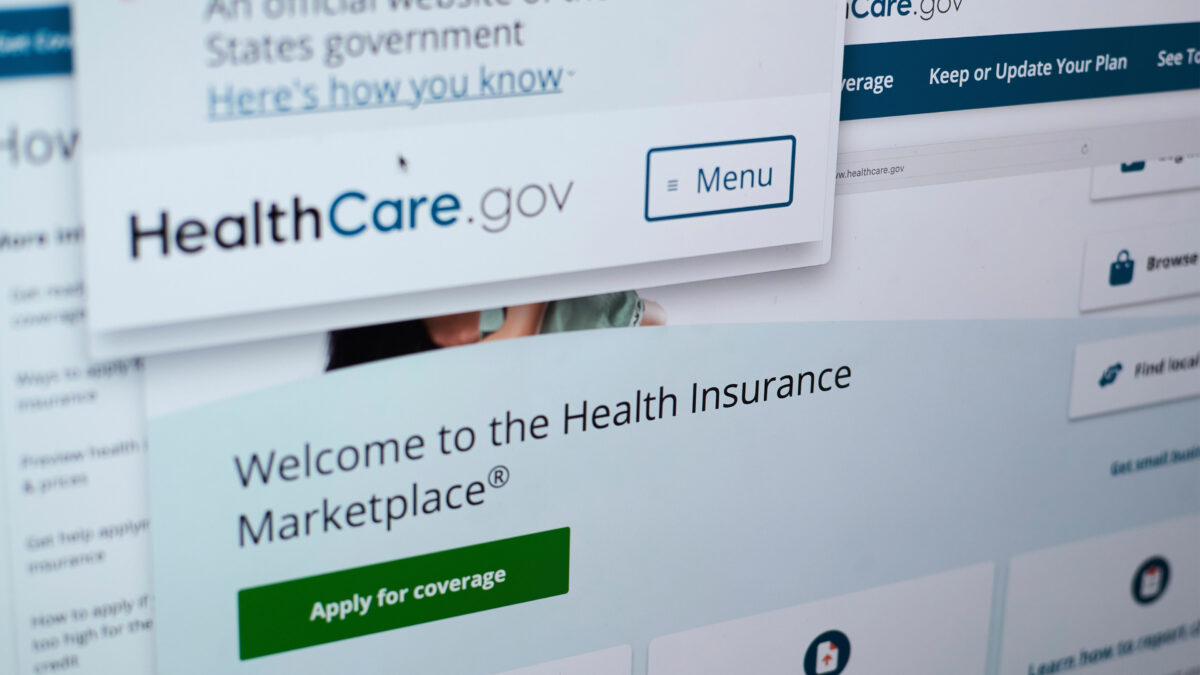 A photo of HealthCare.gov.