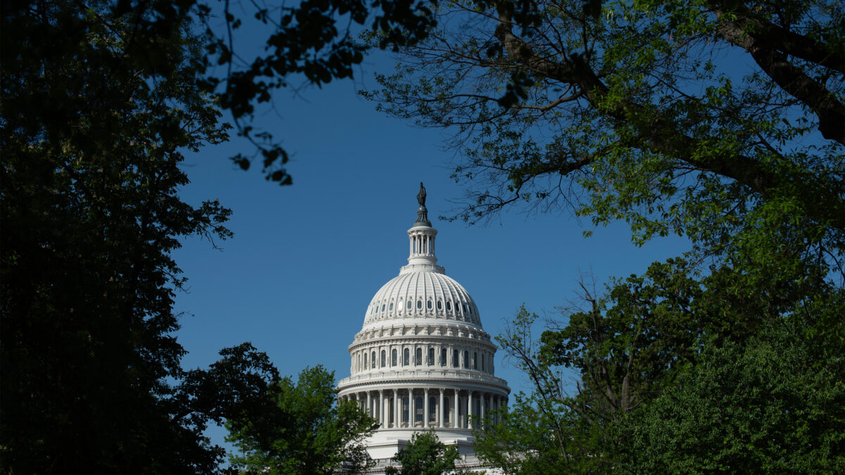 A photo of the rotunda of the U.S. Capitol.