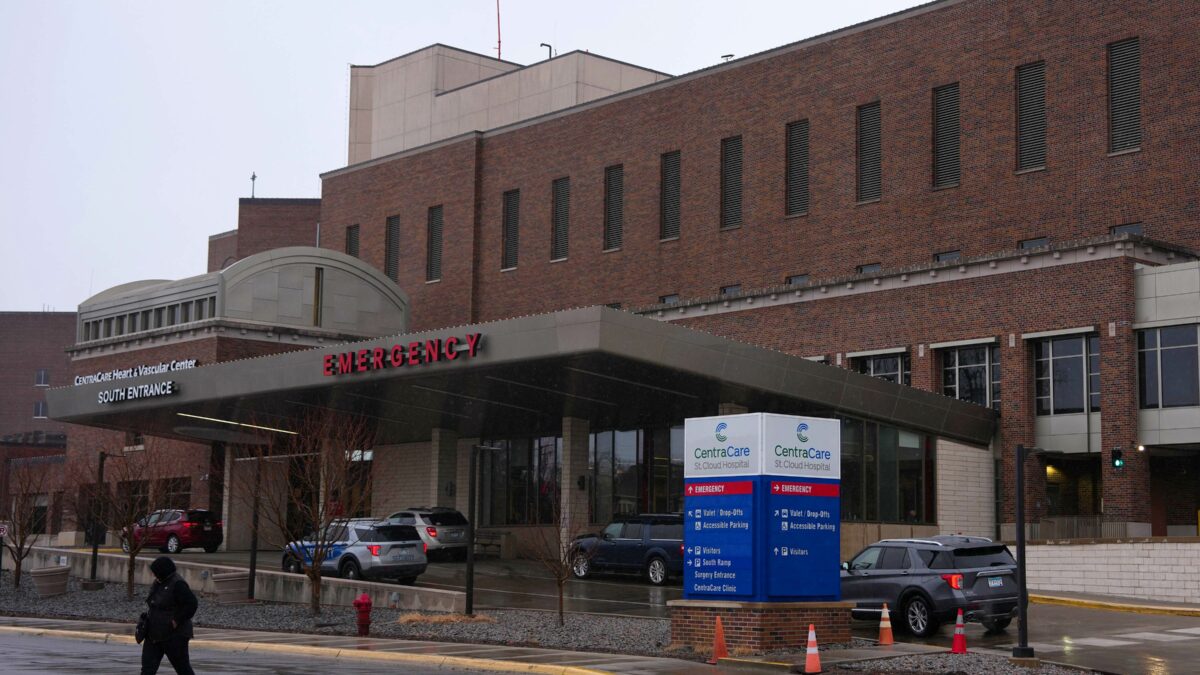 The exterior of CentraCare’s flagship hospital in St. Cloud, Minnesota.