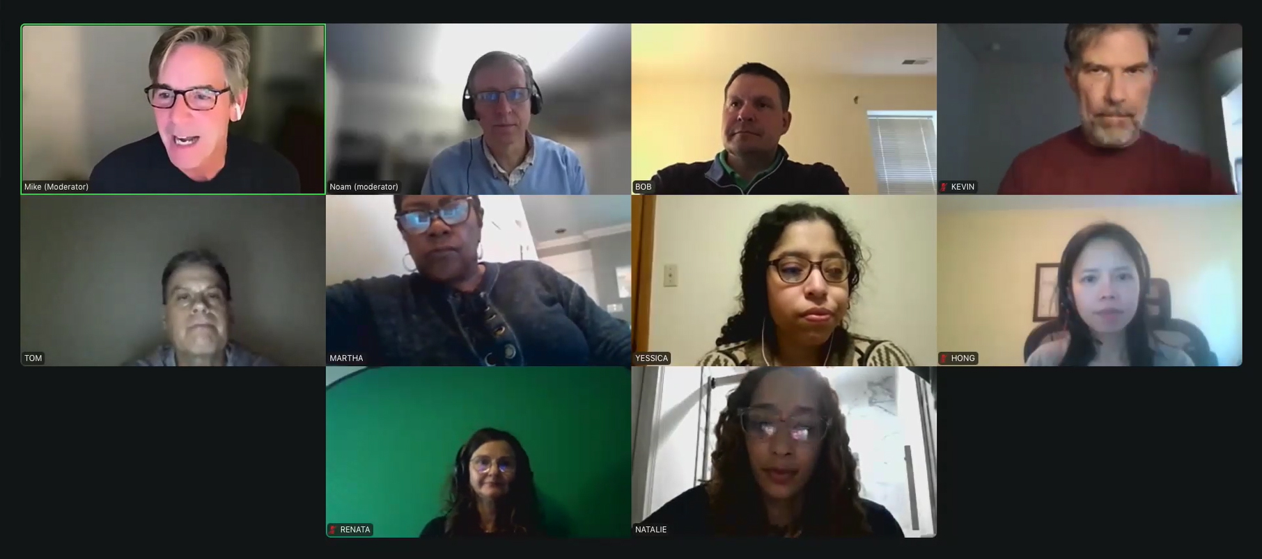 focusgroup_01 A photo of several people on a Zoom video call.