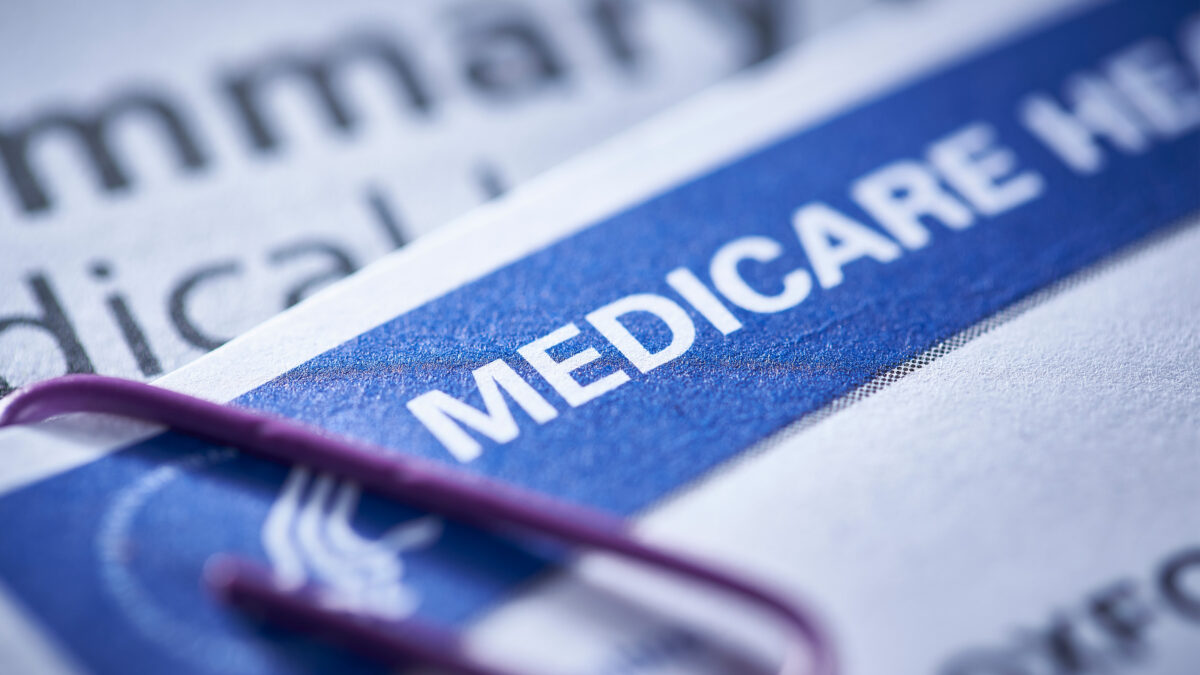 A photo of a Medicare insurance card.