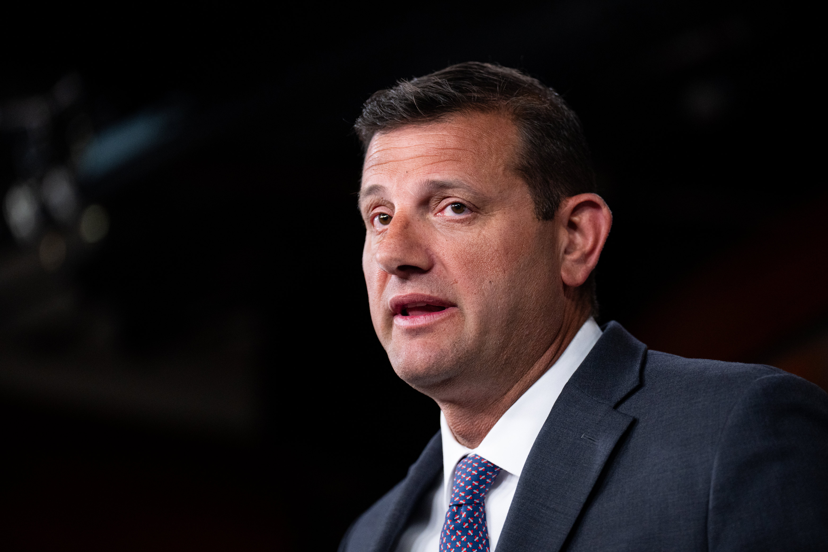 gettyimages-2206346034 A photo of David Valadao speaking at a press conference.