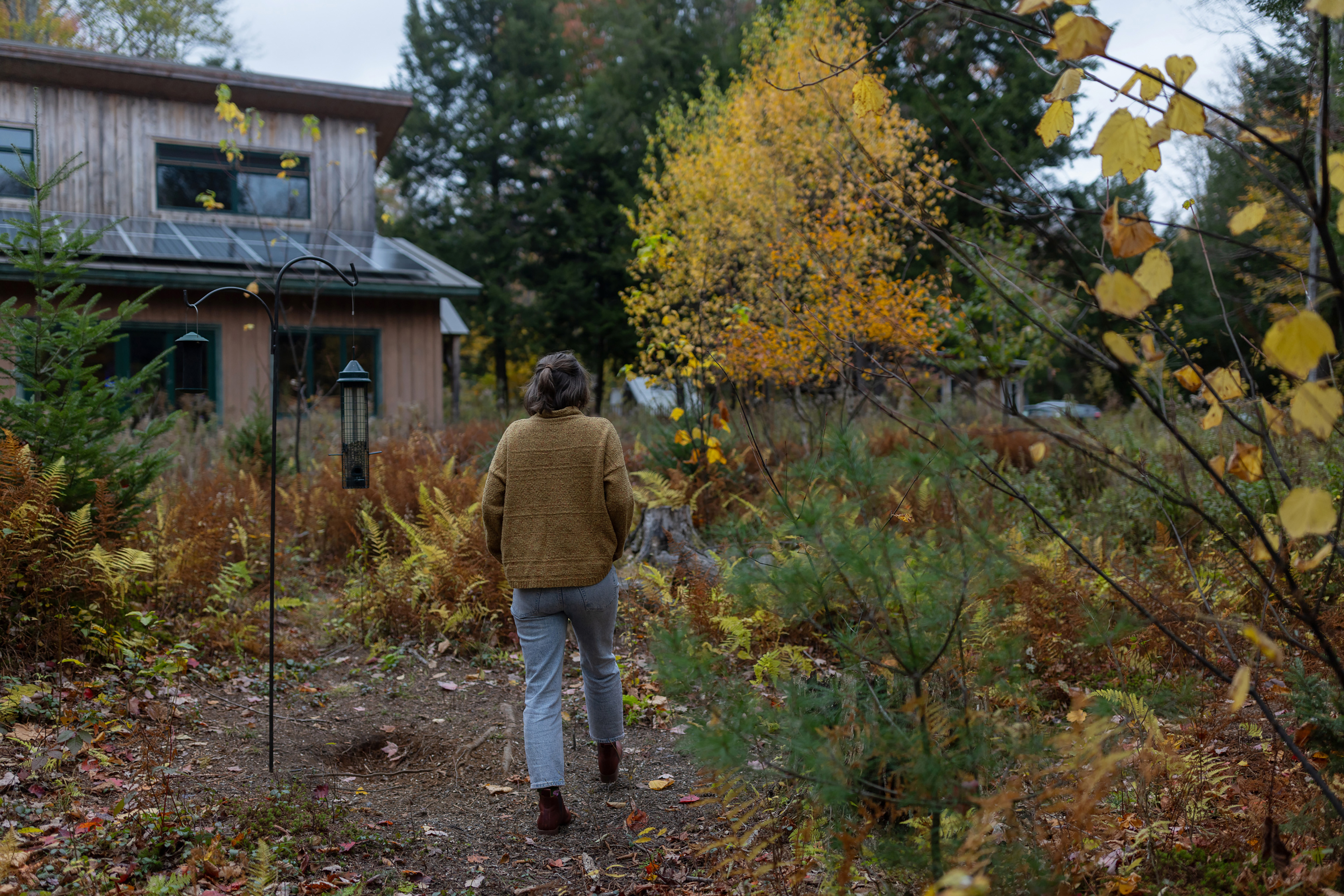 kovitch_11 A photo of Leah Kovitch walking to her home from her meadow.